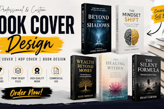 do book cover design ebook cover design, kdp book cover, book design