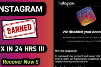restore instagram page, ig profile unbanning issues