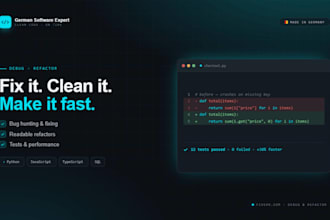 existing code bug fixing refactoring and code review