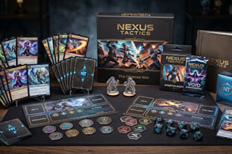 do card game art, board game design, tcg trading cards, playing cards box design