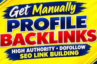 build 60 USA profile backlinks for SEO link building