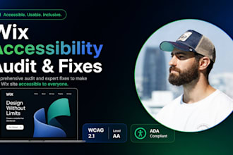 audit and fix wix website accessibility issues wcag ada