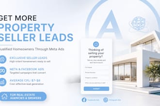 run facebook and instagram ads to get property listings for your agency