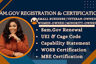 do sam gov registration, get government contract wosb, mbe, wbe certification