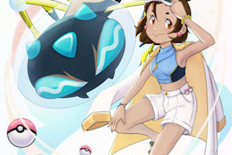 draw your pokemon trainer and pokemon