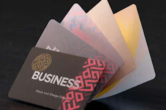 modern business card design 24h delivery