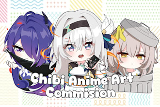 draw you a chibi anime illustration