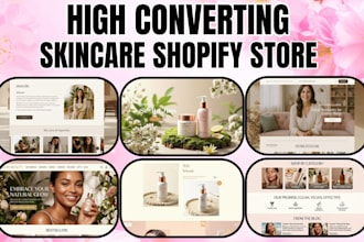 skincare website skincare shopify store skincare dropshipping store beauty store