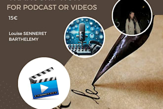 provide  french transcription for podcasts and videos