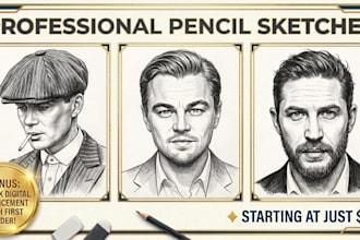 convert your photos into realistic pencil sketches