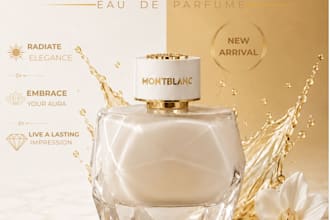 design luxury perfume social media posts for brands
