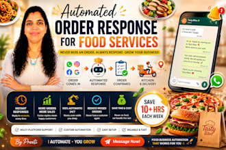 build ai powered whatsapp order and management system for your food business