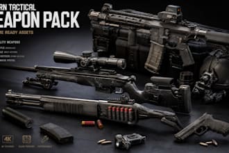 do 3d weapon model realistic 3d weapon model combat prop hero weapon design
