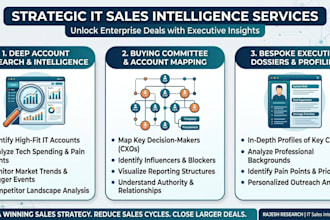 build executive dossiers and account maps to crack IT buying committees