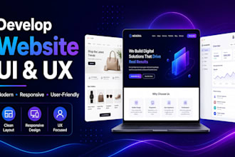 develop website UI and UX