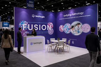 design trade show booth, exhibition stand, booth wall banner and kosk design