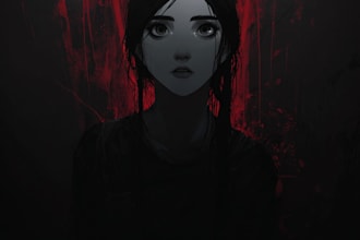 draw dark art and monsters