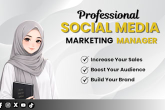 be your social media manager and work on social media growth