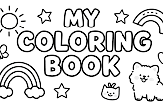 create a coloring books for kids