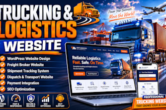 build freight broker, logistics website,trucking, transport and dispatch website