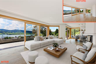 do professional virtual staging for real estate images
