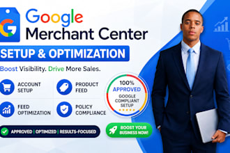 setup, fix and optimize google merchant center for approval