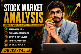 analyze stocks, provide detailed market research to invest