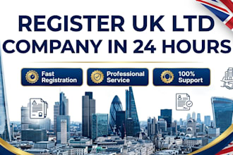 register UK ltd company and company formation in 24 hours