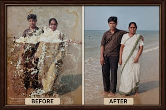 restore and colorize your old damaged photos