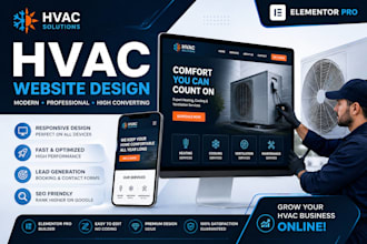 design professional hvac website in wordpress
