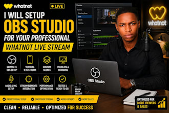 setup obs studio for your professional whatnot live stream