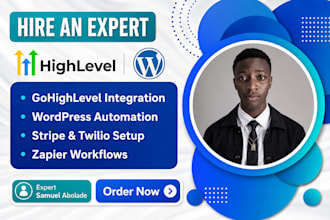 integrate gohighlevel or wordpress with stripe, twilio, and zapier
