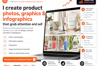 create product photos, packshots and lifestyle images for allegro marketplace