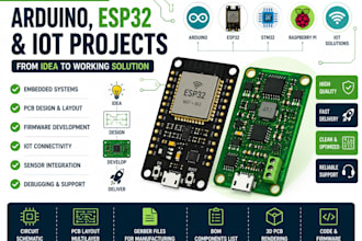 design arduino, esp32 and iot pcb projects