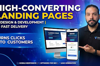 design a high converting landing page or squeeze page