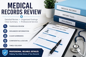analyze a thorough review of medical record