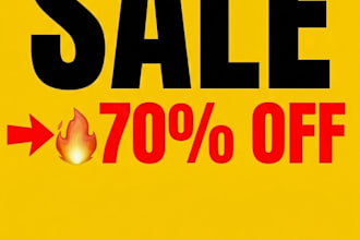 design high converting sale poster for your business