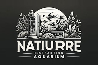 design stand out aquarium nature logo