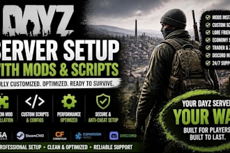 set up a dayz server with mods and scripts