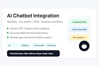 build an ai chatbot for your website or business documents