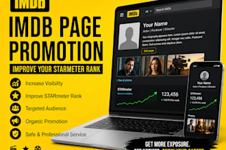 promote your imdb profile and help improve your starmeter ranking