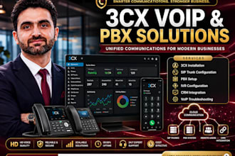 install 3cx vicidial ringcentral asterik voip and sip configuration