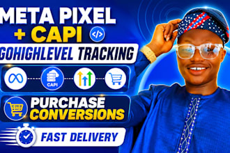 setup meta pixel for gohighlevel website purchase conversion tracking