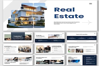 design real estate listing presentation pitch deck real estate brochure in 24hrs