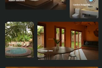 design a modern website for business or hotel