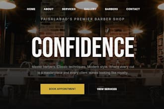 design and develop startup landing page websites