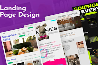 design a modern landing page UI UX in figma for conversions
