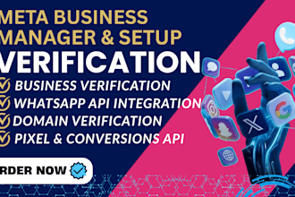 fix meta business verification, whatsapp API, domain verificaton, meta pixel