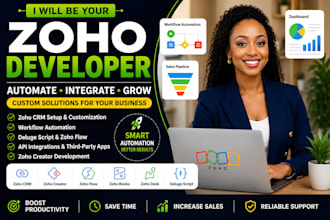 setup zoho CRM automation workflows and lead management