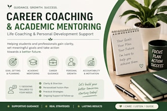 provide life coaching, mentoring, and student counselling